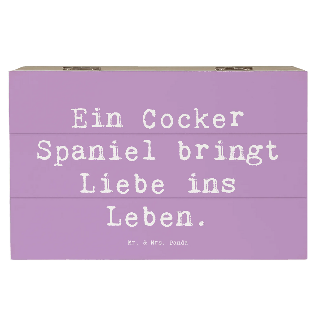 Holzkiste Spruch Liebe Cocker Spaniel Schatzkiste, XXL, Geschenkdose, Erinnerungskiste, Holzkiste, Schatulle, Dekokiste, Kiste, Geschenkbox, Truhe, Aufbewahrungsbox, Erinnerungsbox, Hund, Hunderasse, Rassehund, Hundebesitzer, Geschenk, Tierfreund, Schenken, Welpe
