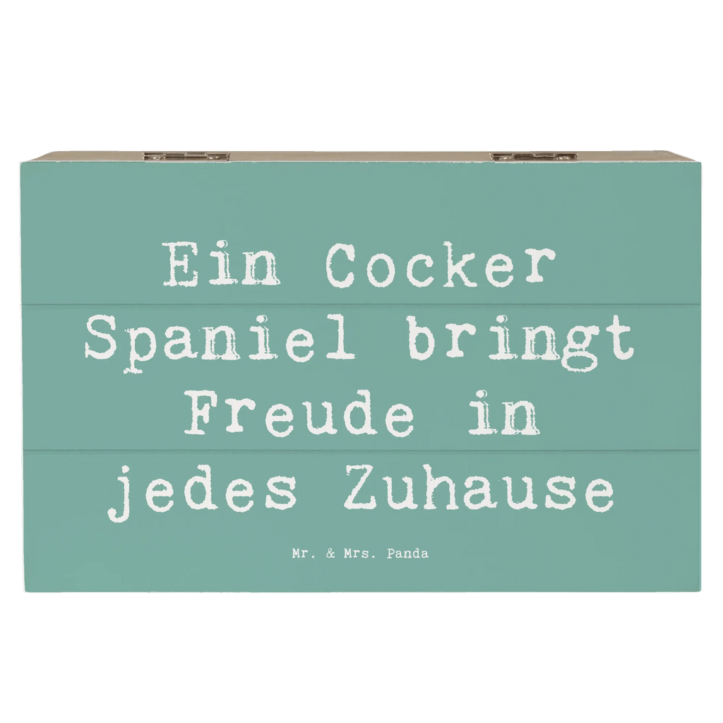 Holzkiste Spruch Cocker Spaniel Freude Erinnerungskiste, Schatzkiste, Aufbewahrungsbox, Geschenkdose, Truhe, Dekokiste, Schatulle, XXL, Kiste, Geschenkbox, Erinnerungsbox, Holzkiste, Hund, Hunderasse, Rassehund, Hundebesitzer, Geschenk, Tierfreund, Schenken, Welpe