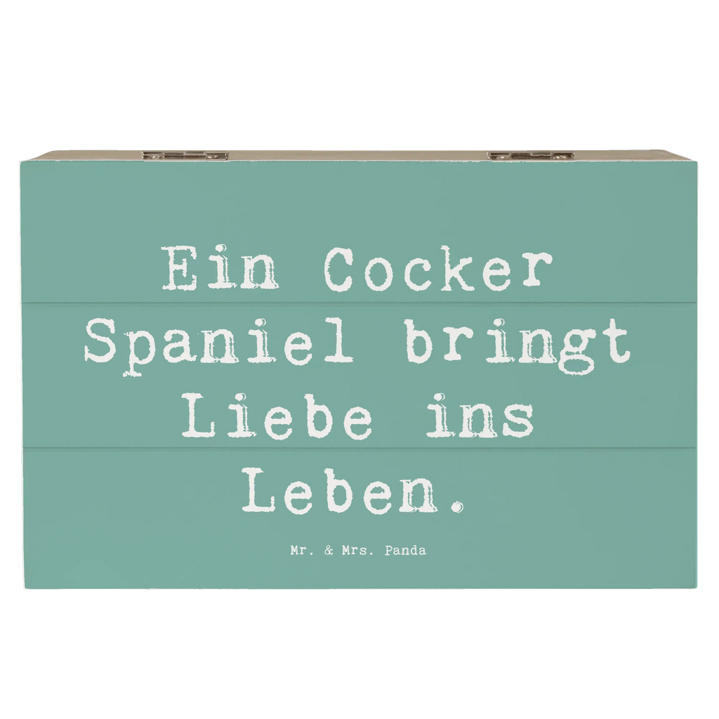 Holzkiste Spruch Liebe Cocker Spaniel Schatzkiste, XXL, Geschenkdose, Erinnerungskiste, Holzkiste, Schatulle, Dekokiste, Kiste, Geschenkbox, Truhe, Aufbewahrungsbox, Erinnerungsbox, Hund, Hunderasse, Rassehund, Hundebesitzer, Geschenk, Tierfreund, Schenken, Welpe