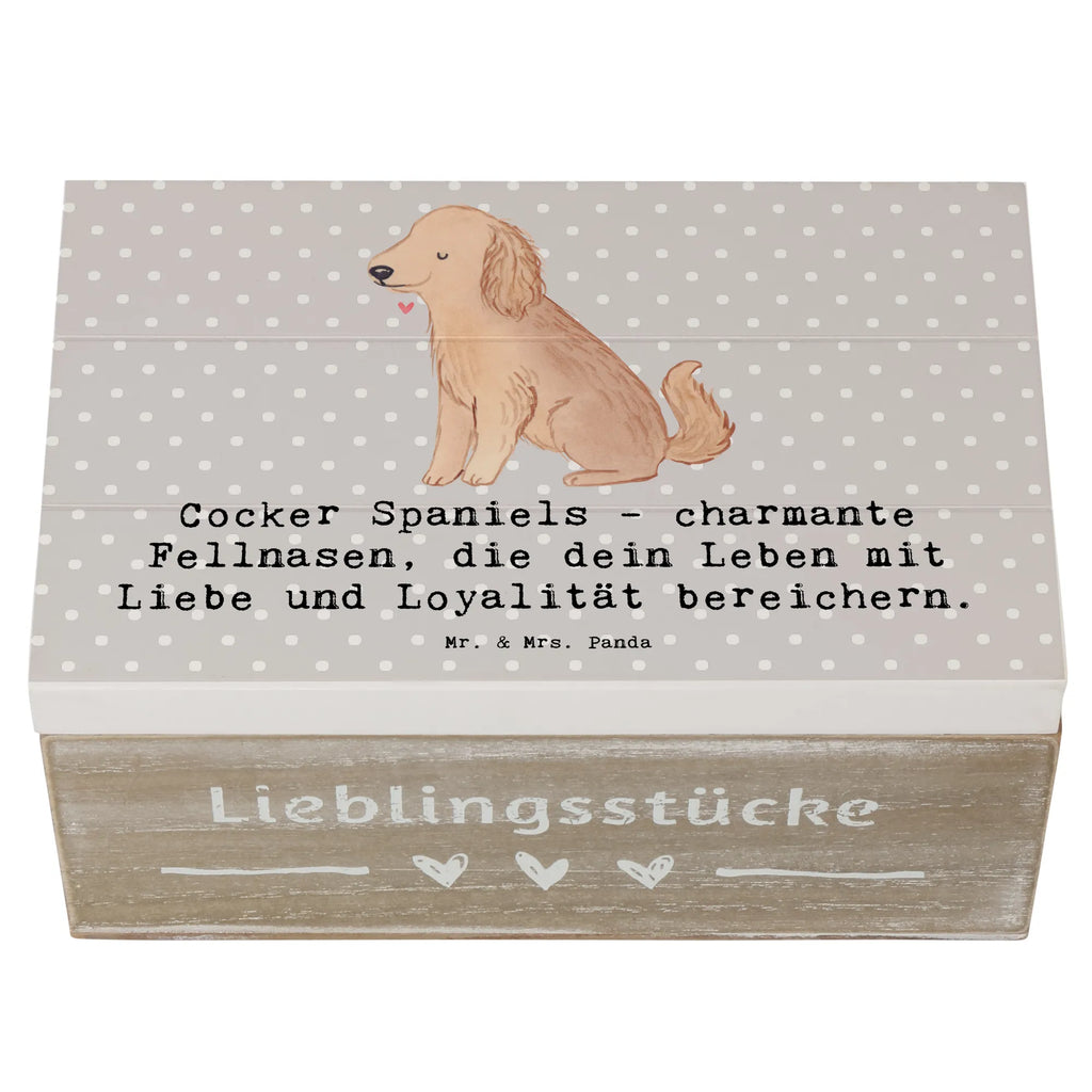 Holzkiste Cocker Spaniel Liebe Schatzkiste, Dekokiste, Geschenkbox, Aufbewahrungsbox, XXL, Truhe, Erinnerungsbox, Holzkiste, Kiste, Geschenkdose, Erinnerungskiste, Schatulle, Hund, Hunderasse, Rassehund, Hundebesitzer, Geschenk, Tierfreund, Schenken, Welpe