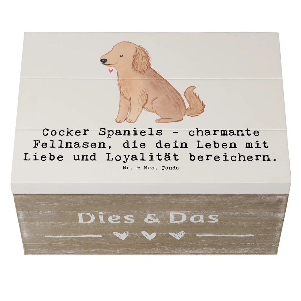Holzkiste Cocker Spaniel Liebe Schatzkiste, Dekokiste, Geschenkbox, Aufbewahrungsbox, XXL, Truhe, Erinnerungsbox, Holzkiste, Kiste, Geschenkdose, Erinnerungskiste, Schatulle, Hund, Hunderasse, Rassehund, Hundebesitzer, Geschenk, Tierfreund, Schenken, Welpe