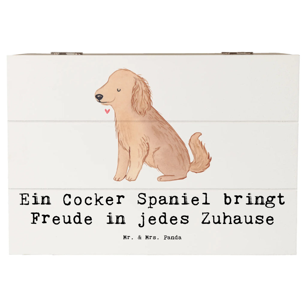 Holzkiste Cocker Spaniel Freude Aufbewahrungsbox, Erinnerungskiste, Schatzkiste, Schatulle, Erinnerungsbox, Holzkiste, XXL, Dekokiste, Truhe, Kiste, Geschenkdose, Geschenkbox, Hund, Hunderasse, Rassehund, Hundebesitzer, Geschenk, Tierfreund, Schenken, Welpe