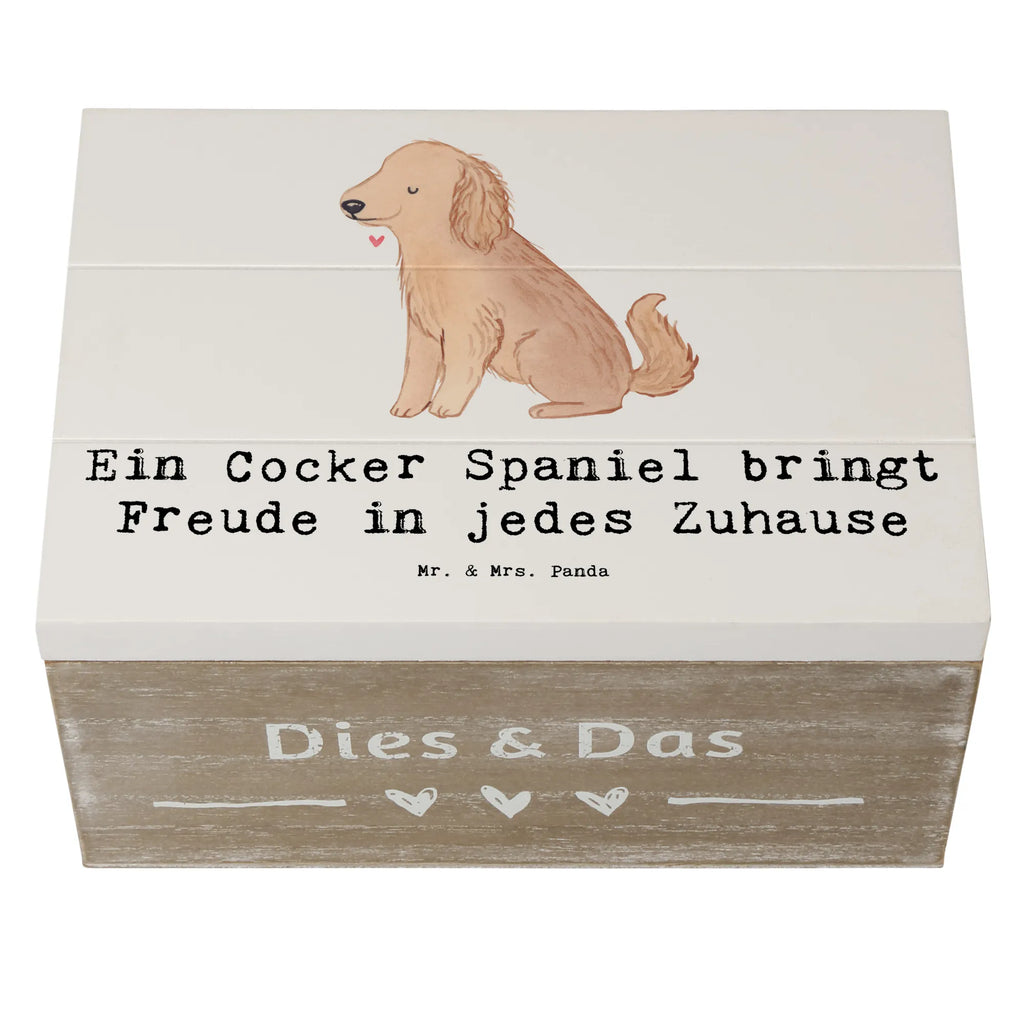 Holzkiste Cocker Spaniel Freude Aufbewahrungsbox, Erinnerungskiste, Schatzkiste, Schatulle, Erinnerungsbox, Holzkiste, XXL, Dekokiste, Truhe, Kiste, Geschenkdose, Geschenkbox, Hund, Hunderasse, Rassehund, Hundebesitzer, Geschenk, Tierfreund, Schenken, Welpe