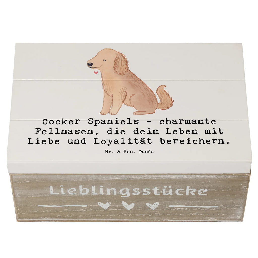 Holzkiste Cocker Spaniel Liebe Schatzkiste, Dekokiste, Geschenkbox, Aufbewahrungsbox, XXL, Truhe, Erinnerungsbox, Holzkiste, Kiste, Geschenkdose, Erinnerungskiste, Schatulle, Hund, Hunderasse, Rassehund, Hundebesitzer, Geschenk, Tierfreund, Schenken, Welpe