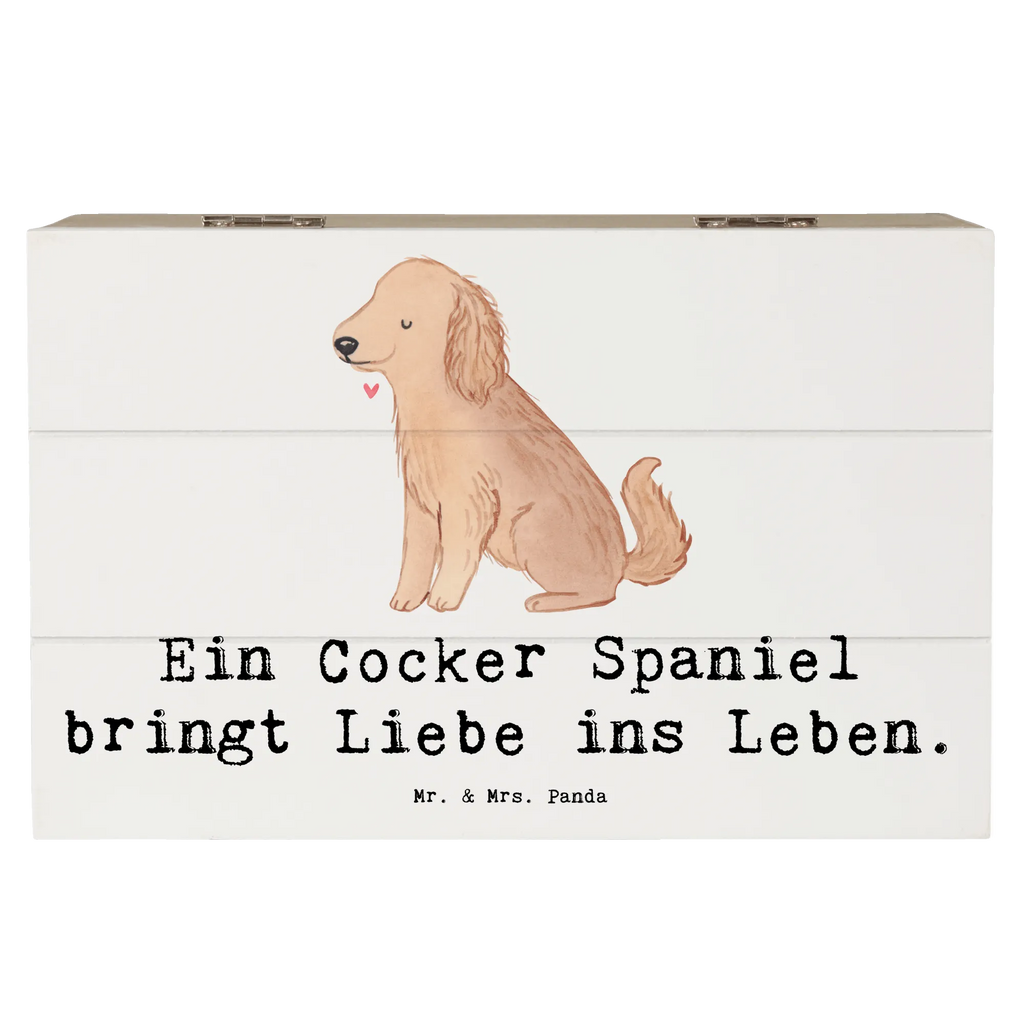 Holzkiste Liebe Cocker Spaniel Erinnerungsbox, XXL, Geschenkbox, Dekokiste, Holzkiste, Schatzkiste, Truhe, Erinnerungskiste, Schatulle, Geschenkdose, Aufbewahrungsbox, Kiste, Hund, Hunderasse, Rassehund, Hundebesitzer, Geschenk, Tierfreund, Schenken, Welpe