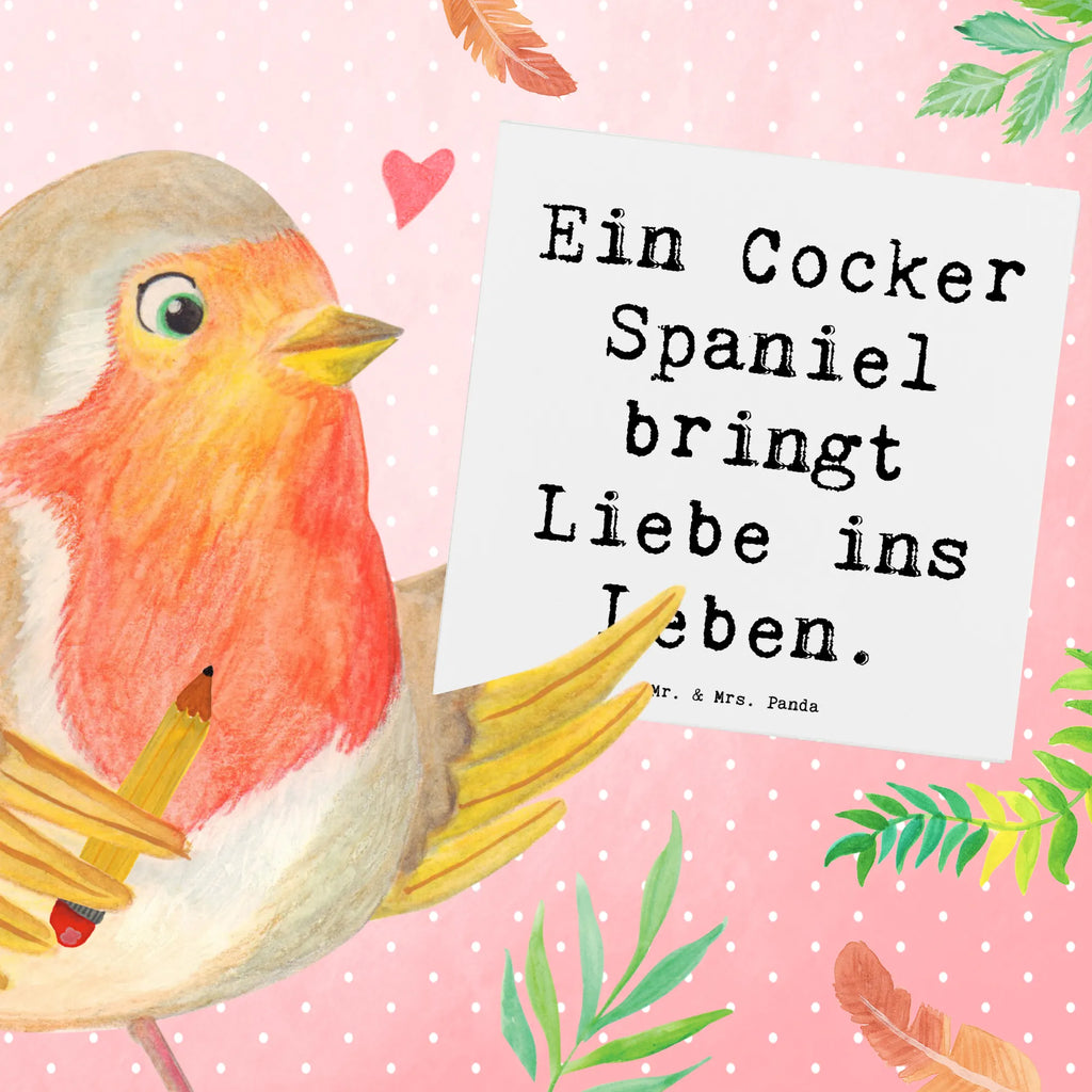 Deluxe Karte Spruch Liebe Cocker Spaniel Grußkarte, Geburtstagskarte, Hochwertige Grußkarte, Karte, Einladungskarte, Hochzeitskarte, Glückwunschkarte, Klappkarte, Hochwertige Klappkarte, Hund, Hunderasse, Rassehund, Hundebesitzer, Geschenk, Tierfreund, Schenken, Welpe