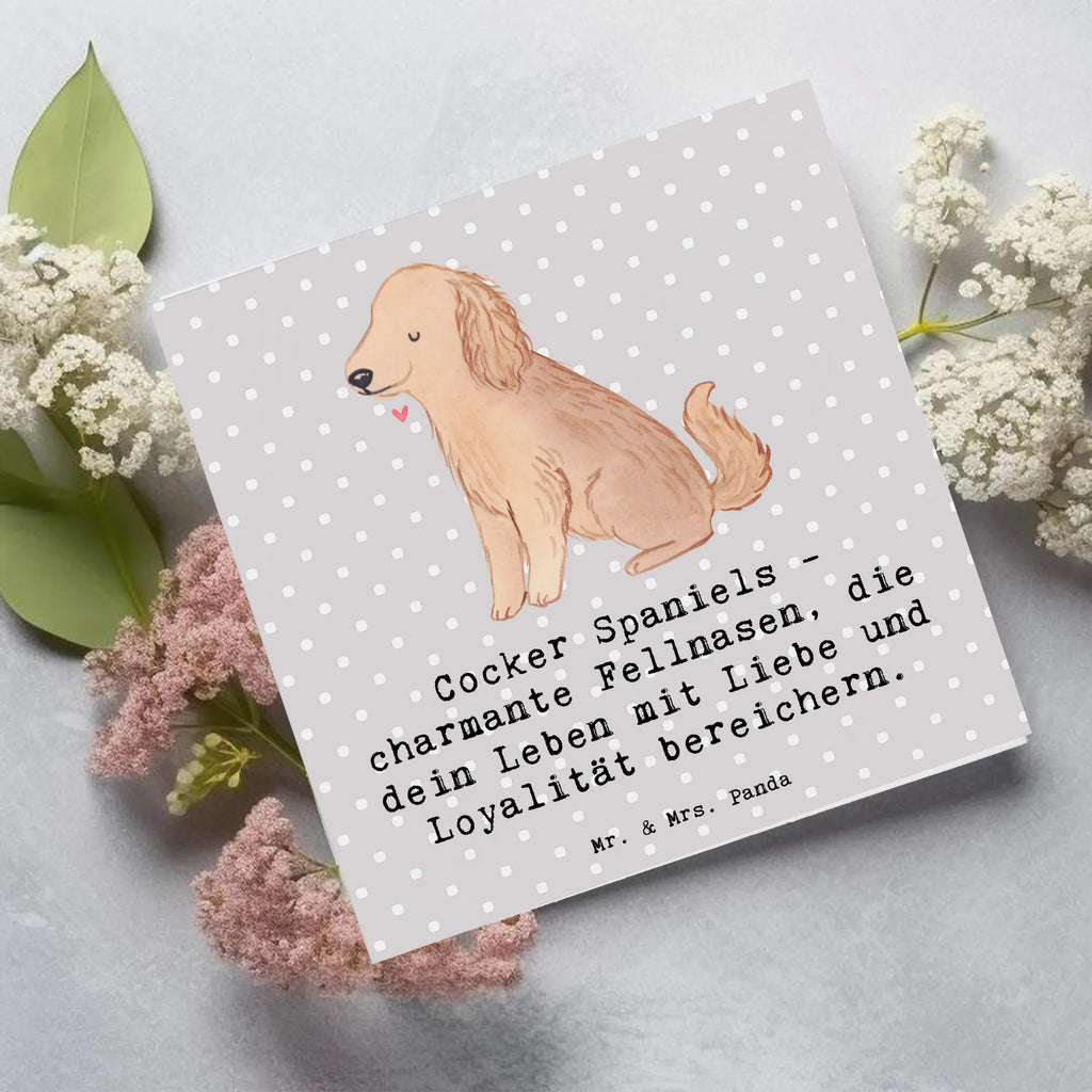Deluxe Karte Cocker Spaniel Liebe Geburtstagskarte, Grußkarte, Klappkarte, Hochzeitskarte, Hochwertige Klappkarte, Karte, Hochwertige Grußkarte, Einladungskarte, Glückwunschkarte, Hund, Hunderasse, Rassehund, Hundebesitzer, Geschenk, Tierfreund, Schenken, Welpe