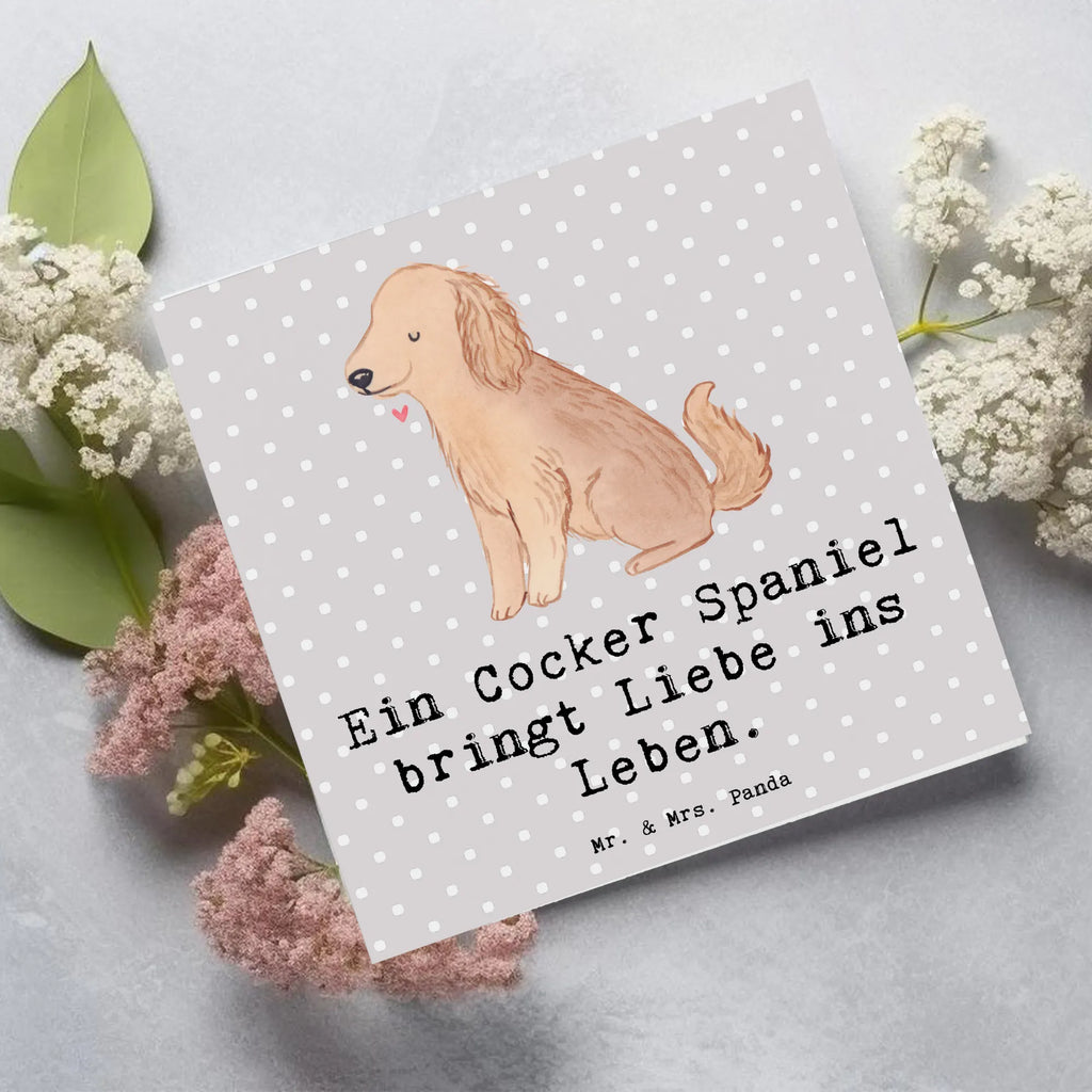 Deluxe Karte Liebe Cocker Spaniel Karte, Grußkarte, Hochzeitskarte, Einladungskarte, Glückwunschkarte, Klappkarte, Hochwertige Grußkarte, Geburtstagskarte, Hochwertige Klappkarte, Hund, Hunderasse, Rassehund, Hundebesitzer, Geschenk, Tierfreund, Schenken, Welpe