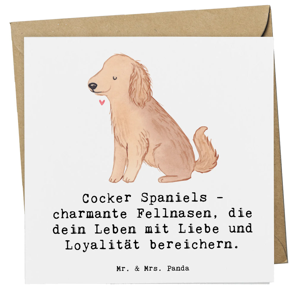 Deluxe Karte Cocker Spaniel Liebe Geburtstagskarte, Grußkarte, Klappkarte, Hochzeitskarte, Hochwertige Klappkarte, Karte, Hochwertige Grußkarte, Einladungskarte, Glückwunschkarte, Hund, Hunderasse, Rassehund, Hundebesitzer, Geschenk, Tierfreund, Schenken, Welpe
