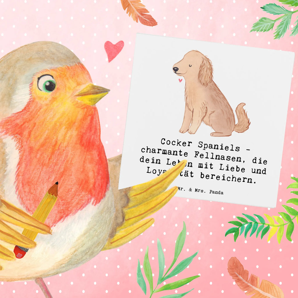 Deluxe Karte Cocker Spaniel Liebe Geburtstagskarte, Grußkarte, Klappkarte, Hochzeitskarte, Hochwertige Klappkarte, Karte, Hochwertige Grußkarte, Einladungskarte, Glückwunschkarte, Hund, Hunderasse, Rassehund, Hundebesitzer, Geschenk, Tierfreund, Schenken, Welpe