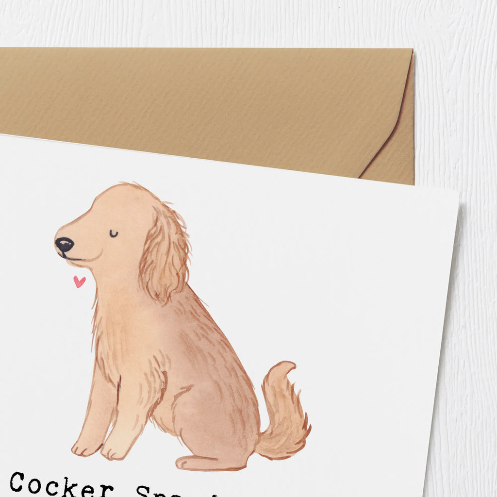 Deluxe Karte Cocker Spaniel Liebe Geburtstagskarte, Grußkarte, Klappkarte, Hochzeitskarte, Hochwertige Klappkarte, Karte, Hochwertige Grußkarte, Einladungskarte, Glückwunschkarte, Hund, Hunderasse, Rassehund, Hundebesitzer, Geschenk, Tierfreund, Schenken, Welpe