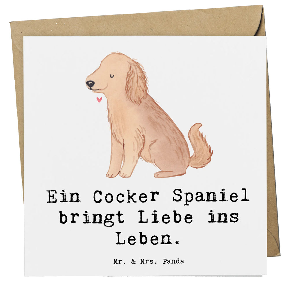 Deluxe Karte Liebe Cocker Spaniel Karte, Grußkarte, Hochzeitskarte, Einladungskarte, Glückwunschkarte, Klappkarte, Hochwertige Grußkarte, Geburtstagskarte, Hochwertige Klappkarte, Hund, Hunderasse, Rassehund, Hundebesitzer, Geschenk, Tierfreund, Schenken, Welpe