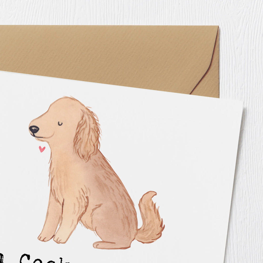 Deluxe Karte Liebe Cocker Spaniel Karte, Grußkarte, Hochzeitskarte, Einladungskarte, Glückwunschkarte, Klappkarte, Hochwertige Grußkarte, Geburtstagskarte, Hochwertige Klappkarte, Hund, Hunderasse, Rassehund, Hundebesitzer, Geschenk, Tierfreund, Schenken, Welpe