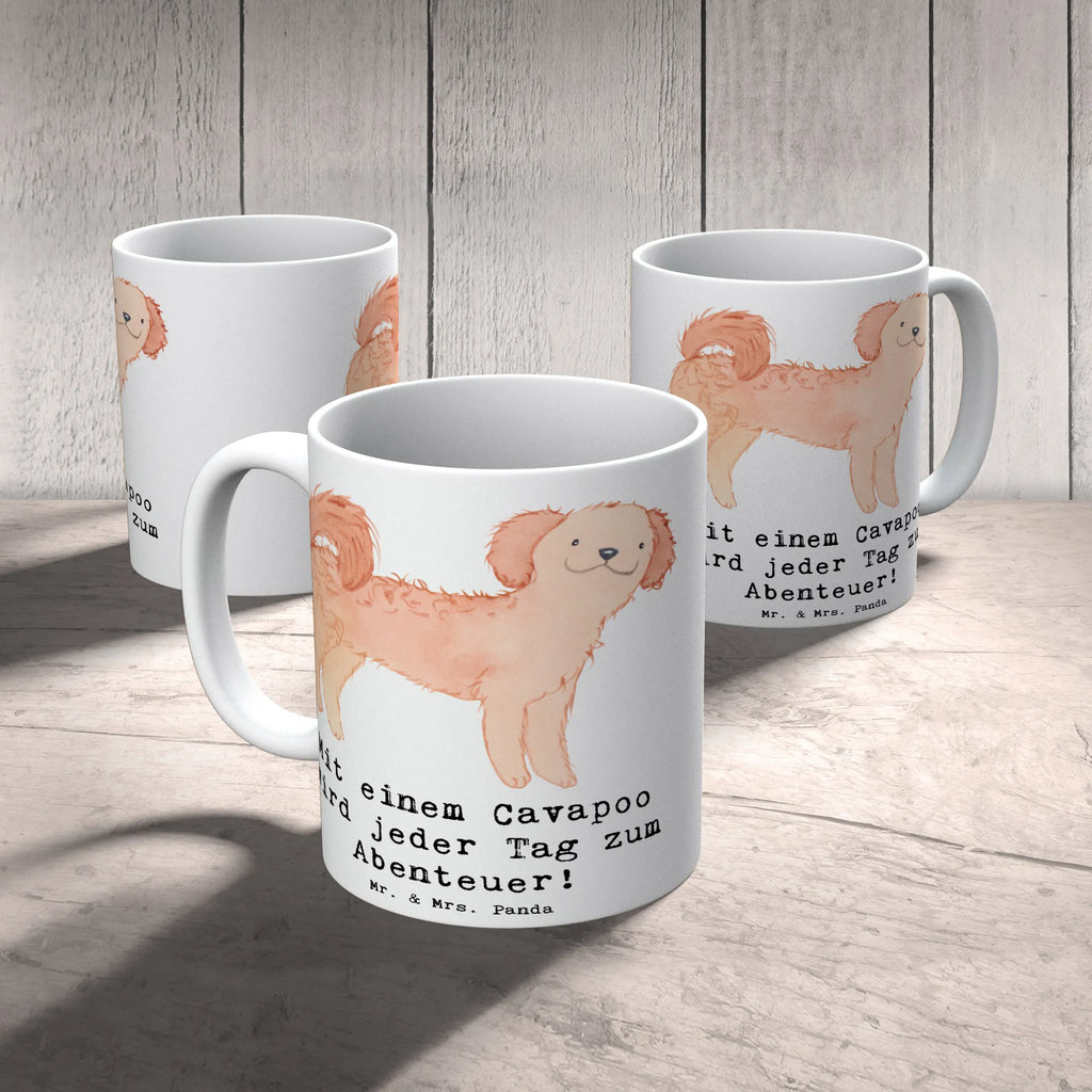 Tasse Cavapoo Abenteuer Tasse mit Motiven, Teetasse, Porzellantasse, Geschenktasse, Kaffeetasse, Tasse mit Zitaten, Keramiktasse, Tasse, Bürotasse, Hund, Hunderasse, Rassehund, Hundebesitzer, Geschenk, Tierfreund, Schenken, Welpe
