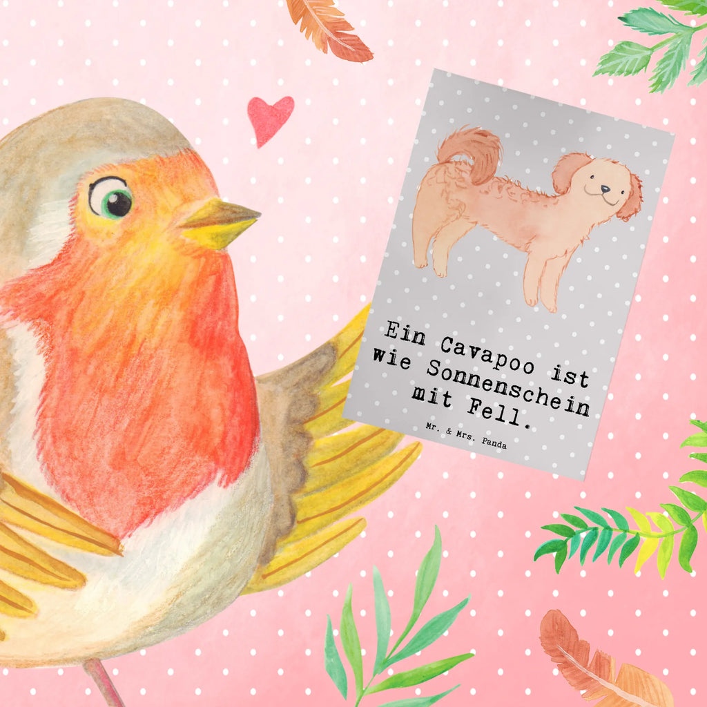 Greetings card Ein Cavapoo ist wie Sonnenschein mit Fell. Einladungskarte, Ansichtskarten, Geburtstagskarte, Hochzeitskarte, Karte, Grußkarte, Klappkarte, Glückwunschkarte, Hund, Hunderasse, Rassehund, Hundebesitzer, Geschenk, Tierfreund, Schenken, Welpe