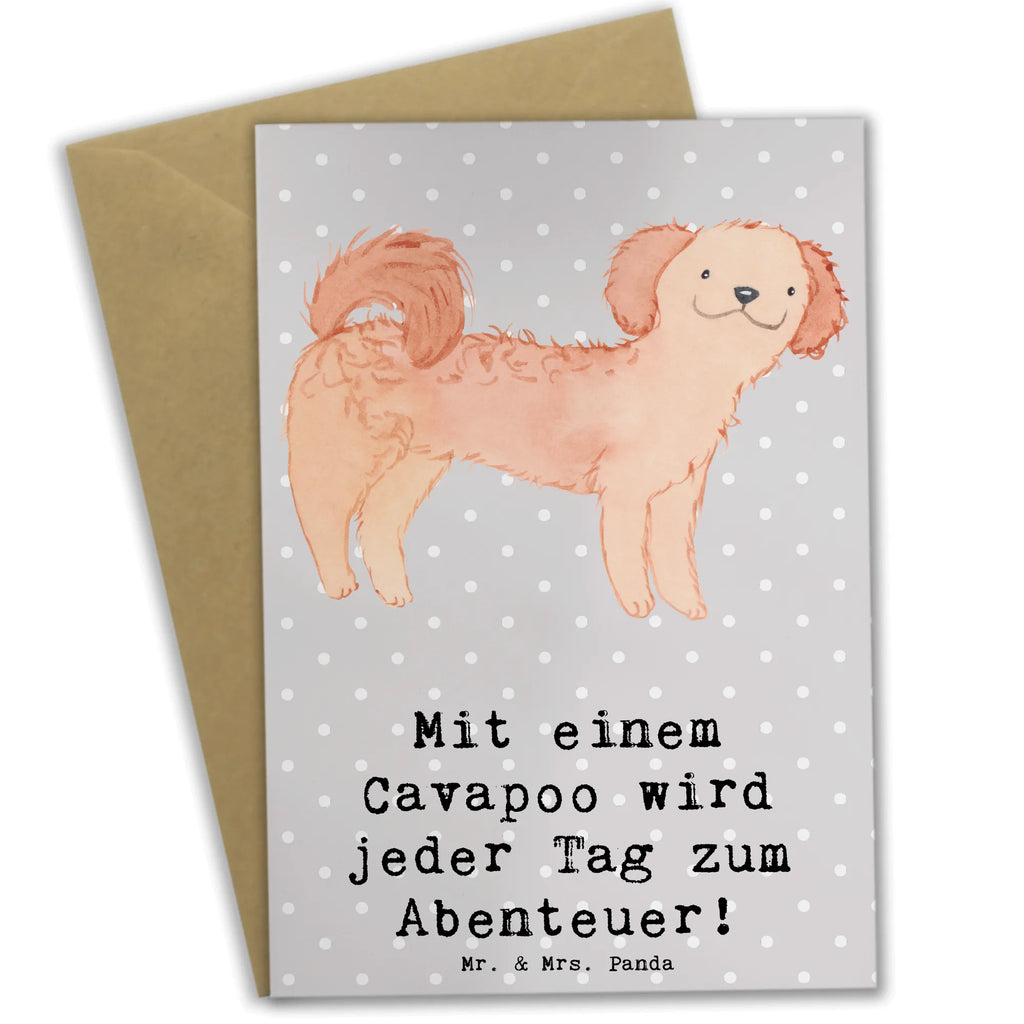 Grußkarte Cavapoo Abenteuer Klappkarte, Grußkarte, Geburtstagskarte, Karte, Einladungskarte, Hochzeitskarte, Glückwunschkarte, Ansichtskarten, Hund, Hunderasse, Rassehund, Hundebesitzer, Geschenk, Tierfreund, Schenken, Welpe