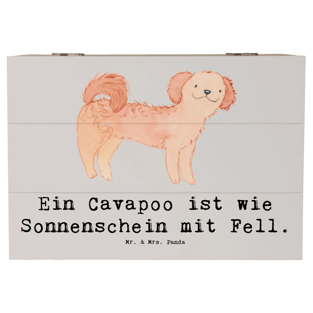 Holzkiste Cavapoo Sonnenschein XXL, Schatulle, Geschenkdose, Kiste, Schatzkiste, Truhe, Holzkiste, Erinnerungsbox, Erinnerungskiste, Aufbewahrungsbox, Dekokiste, Geschenkbox, Hund, Hunderasse, Rassehund, Hundebesitzer, Geschenk, Tierfreund, Schenken, Welpe