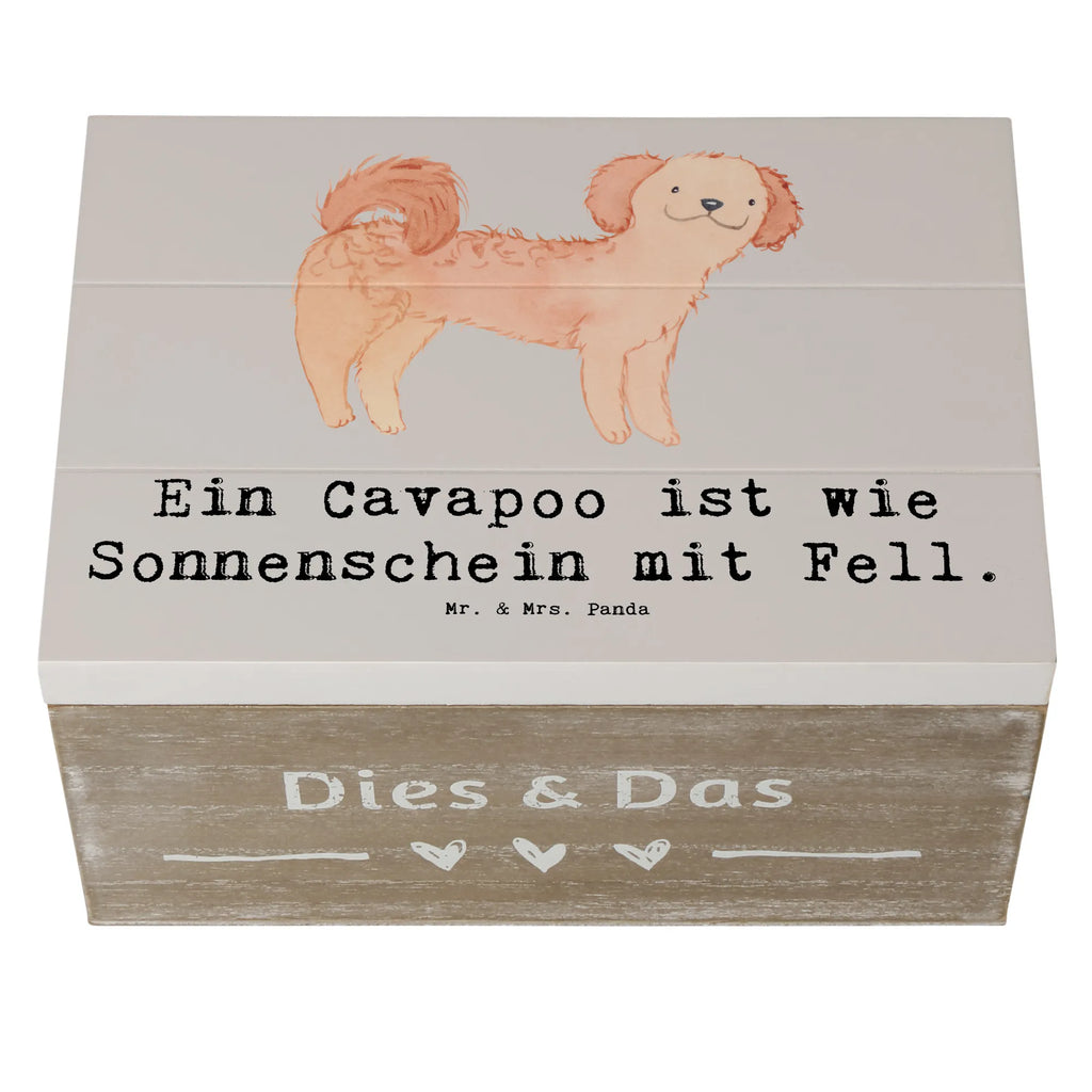 Holzkiste Cavapoo Sonnenschein XXL, Schatulle, Geschenkdose, Kiste, Schatzkiste, Truhe, Holzkiste, Erinnerungsbox, Erinnerungskiste, Aufbewahrungsbox, Dekokiste, Geschenkbox, Hund, Hunderasse, Rassehund, Hundebesitzer, Geschenk, Tierfreund, Schenken, Welpe