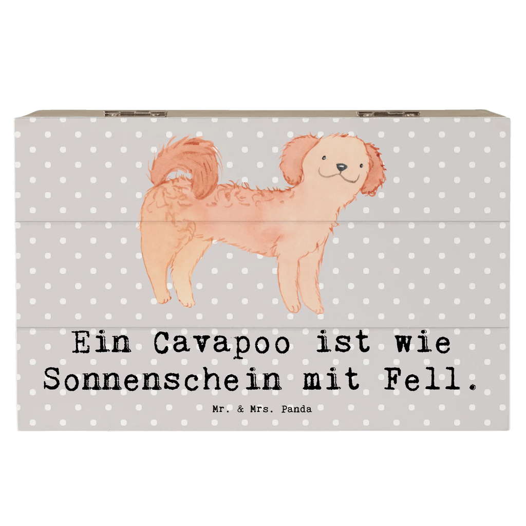 Holzkiste Cavapoo Sonnenschein XXL, Schatulle, Geschenkdose, Kiste, Schatzkiste, Truhe, Holzkiste, Erinnerungsbox, Erinnerungskiste, Aufbewahrungsbox, Dekokiste, Geschenkbox, Hund, Hunderasse, Rassehund, Hundebesitzer, Geschenk, Tierfreund, Schenken, Welpe