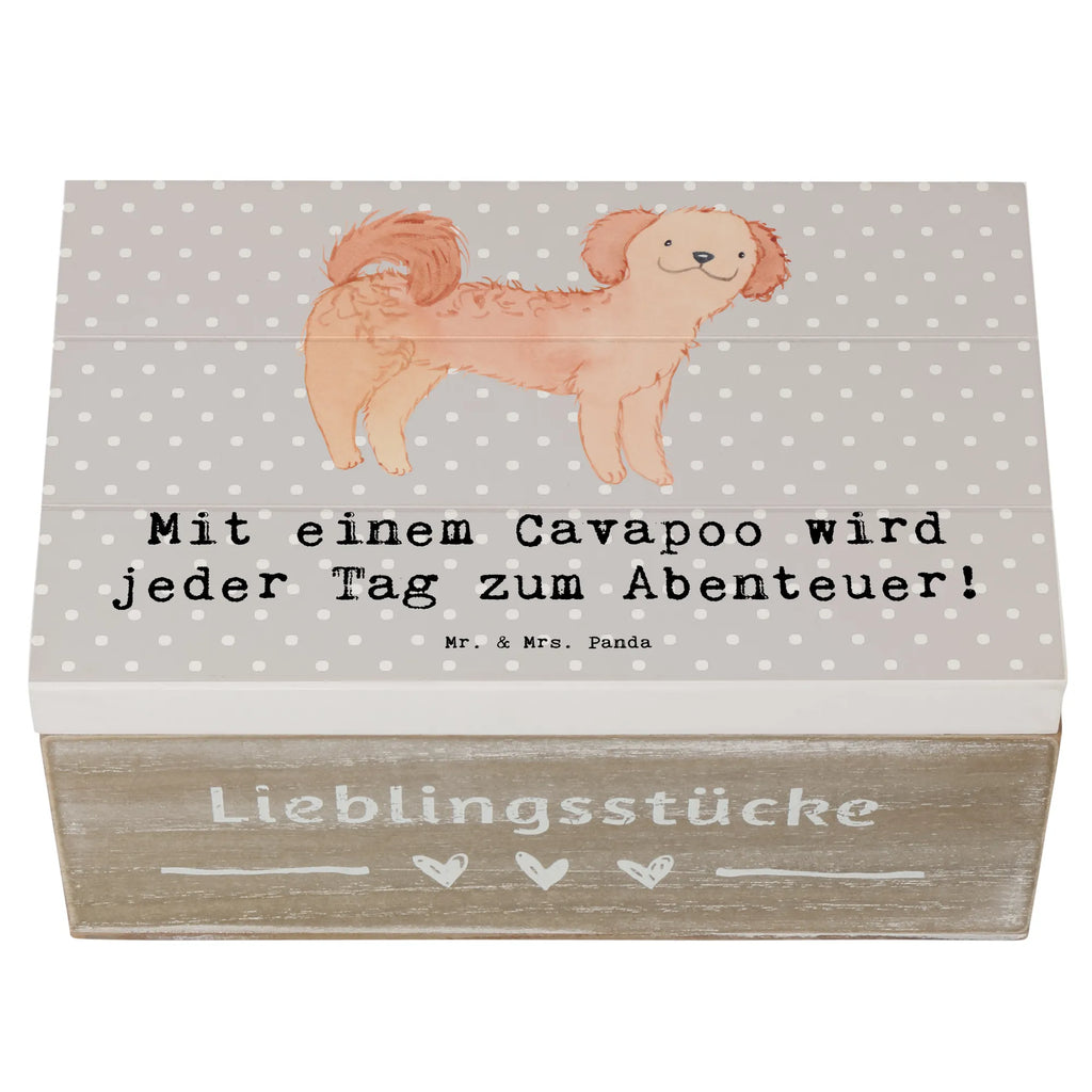 Holzkiste Cavapoo Abenteuer Geschenkdose, Schatzkiste, Truhe, Erinnerungskiste, Schatulle, Dekokiste, Aufbewahrungsbox, Kiste, Geschenkbox, Erinnerungsbox, Holzkiste, XXL, Hund, Hunderasse, Rassehund, Hundebesitzer, Geschenk, Tierfreund, Schenken, Welpe