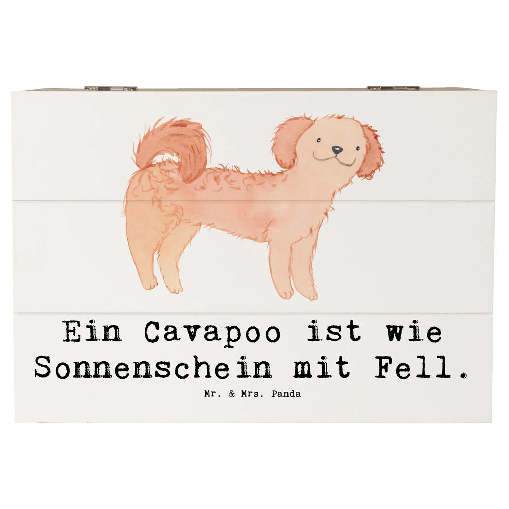 Holzkiste Cavapoo Sonnenschein XXL, Schatulle, Geschenkdose, Kiste, Schatzkiste, Truhe, Holzkiste, Erinnerungsbox, Erinnerungskiste, Aufbewahrungsbox, Dekokiste, Geschenkbox, Hund, Hunderasse, Rassehund, Hundebesitzer, Geschenk, Tierfreund, Schenken, Welpe