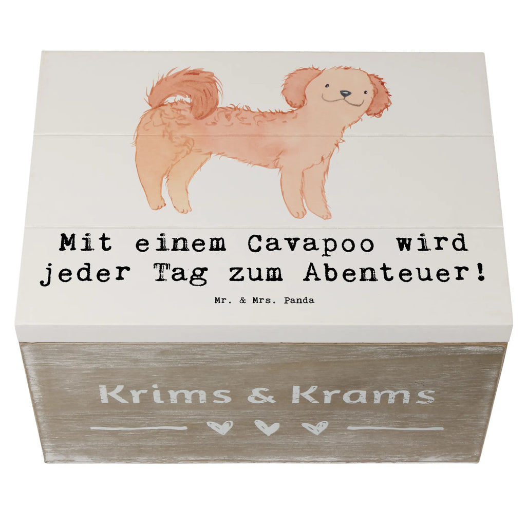 Holzkiste Cavapoo Abenteuer Geschenkdose, Schatzkiste, Truhe, Erinnerungskiste, Schatulle, Dekokiste, Aufbewahrungsbox, Kiste, Geschenkbox, Erinnerungsbox, Holzkiste, XXL, Hund, Hunderasse, Rassehund, Hundebesitzer, Geschenk, Tierfreund, Schenken, Welpe