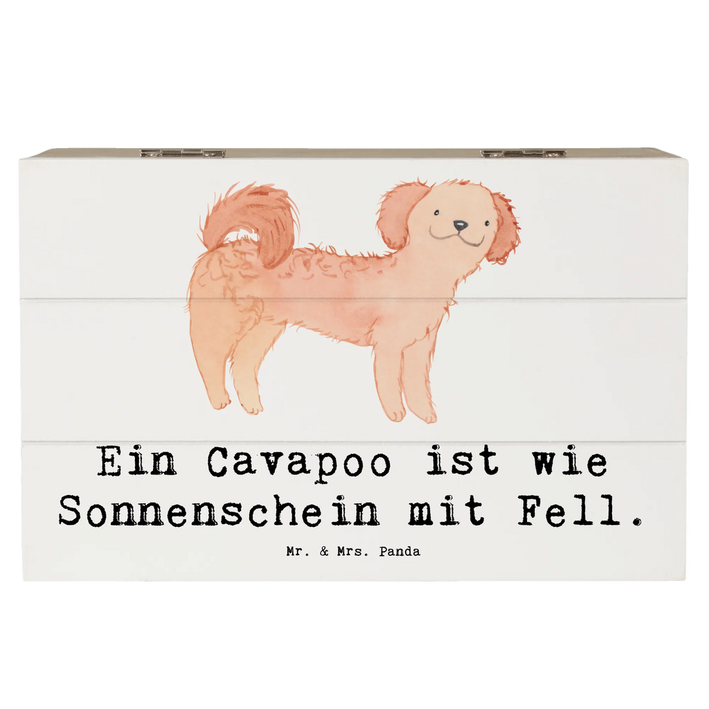 Holzkiste Cavapoo Sonnenschein XXL, Schatulle, Geschenkdose, Kiste, Schatzkiste, Truhe, Holzkiste, Erinnerungsbox, Erinnerungskiste, Aufbewahrungsbox, Dekokiste, Geschenkbox, Hund, Hunderasse, Rassehund, Hundebesitzer, Geschenk, Tierfreund, Schenken, Welpe