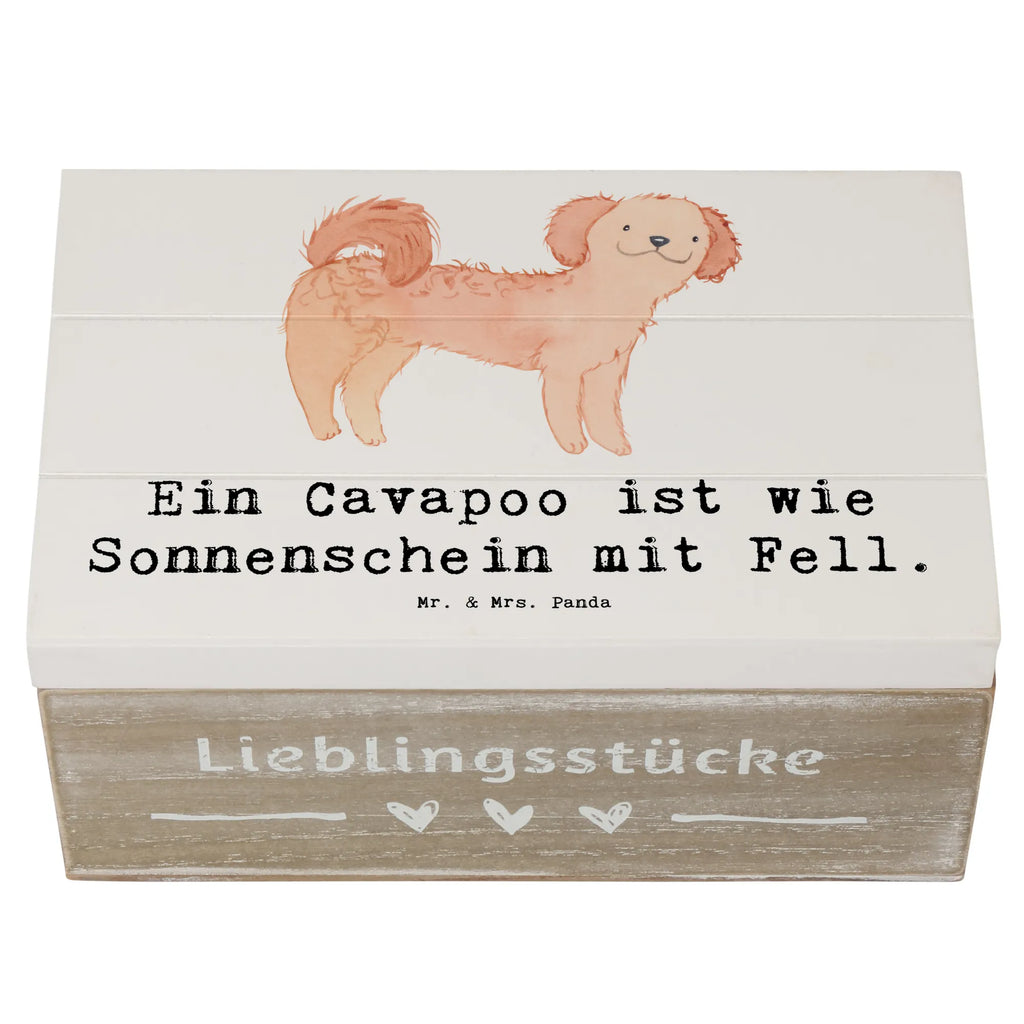 Holzkiste Cavapoo Sonnenschein XXL, Schatulle, Geschenkdose, Kiste, Schatzkiste, Truhe, Holzkiste, Erinnerungsbox, Erinnerungskiste, Aufbewahrungsbox, Dekokiste, Geschenkbox, Hund, Hunderasse, Rassehund, Hundebesitzer, Geschenk, Tierfreund, Schenken, Welpe