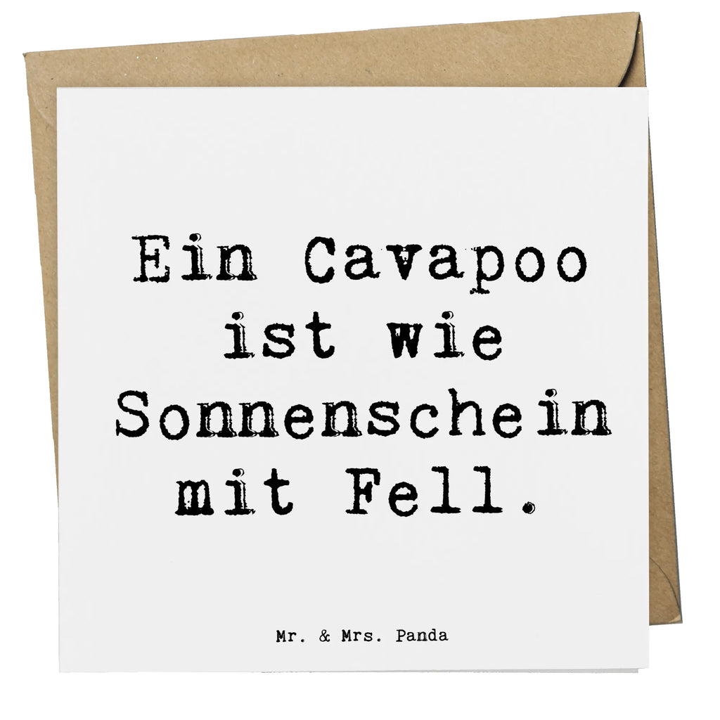Deluxe Karte Spruch Cavapoo Sonnenschein Klappkarte, Hochwertige Klappkarte, Hochwertige Grußkarte, Grußkarte, Karte, Einladungskarte, Geburtstagskarte, Hochzeitskarte, Glückwunschkarte, Hund, Hunderasse, Rassehund, Hundebesitzer, Geschenk, Tierfreund, Schenken, Welpe