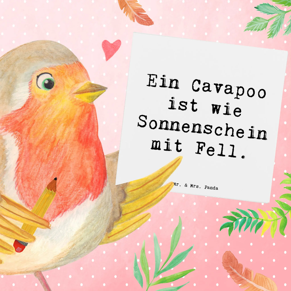Deluxe Karte Spruch Cavapoo Sonnenschein Klappkarte, Hochwertige Klappkarte, Hochwertige Grußkarte, Grußkarte, Karte, Einladungskarte, Geburtstagskarte, Hochzeitskarte, Glückwunschkarte, Hund, Hunderasse, Rassehund, Hundebesitzer, Geschenk, Tierfreund, Schenken, Welpe