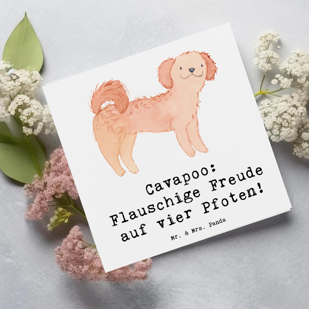 Deluxe Karte Cavapoo Flauschigkeit Einladungskarte, Karte, Geburtstagskarte, Glückwunschkarte, Hochwertige Grußkarte, Hochzeitskarte, Hochwertige Klappkarte, Grußkarte, Klappkarte, Hund, Hunderasse, Rassehund, Hundebesitzer, Geschenk, Tierfreund, Schenken, Welpe