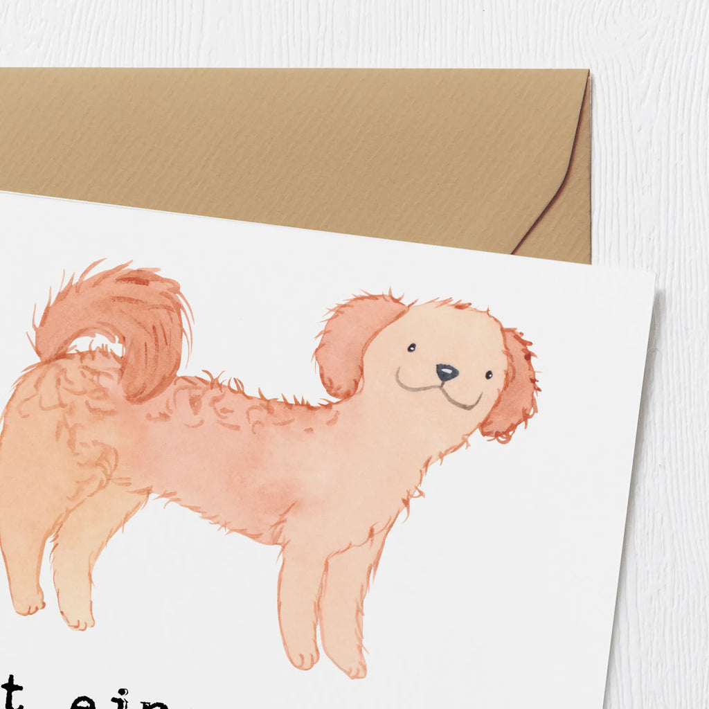 Deluxe Card Mit einem Cavapoo wird jeder Tag zum Abenteuer! Hochwertige Klappkarte, Geburtstagskarte, Hochzeitskarte, Klappkarte, Karte, Hochwertige Grußkarte, Einladungskarte, Glückwunschkarte, Grußkarte, Hund, Hunderasse, Rassehund, Hundebesitzer, Geschenk, Tierfreund, Schenken, Welpe