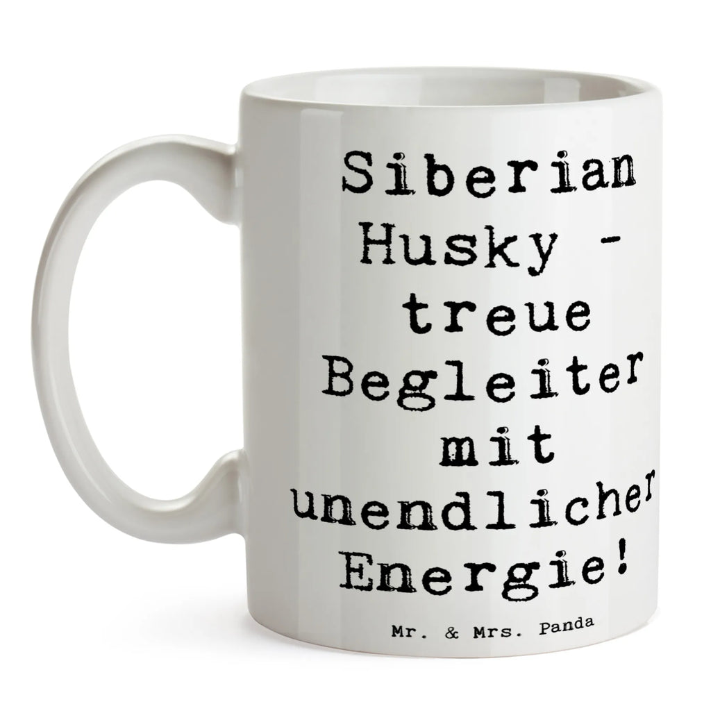 Tasse Spruch Siberian Husky Energie Tasse mit Motiven, Geschenktasse, Kaffeetasse, Bürotasse, Keramiktasse, Porzellantasse, Teetasse, Tasse, Tasse mit Zitaten, Hund, Hunderasse, Rassehund, Hundebesitzer, Geschenk, Tierfreund, Schenken, Welpe