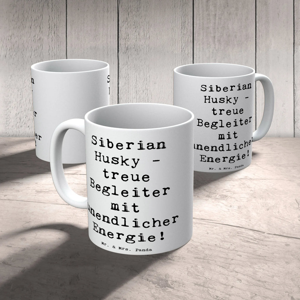 Tasse Spruch Siberian Husky Energie Tasse mit Motiven, Geschenktasse, Kaffeetasse, Bürotasse, Keramiktasse, Porzellantasse, Teetasse, Tasse, Tasse mit Zitaten, Hund, Hunderasse, Rassehund, Hundebesitzer, Geschenk, Tierfreund, Schenken, Welpe