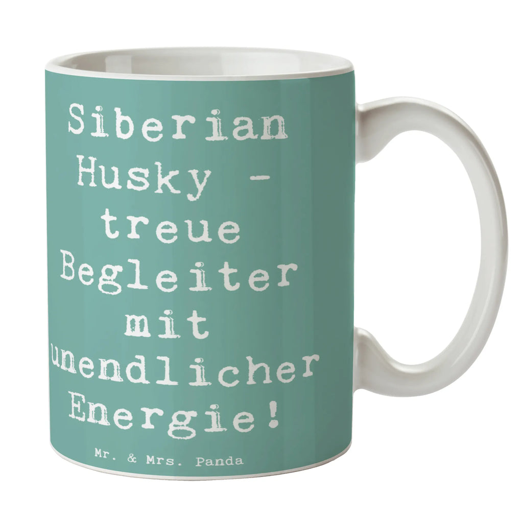 Tasse Spruch Siberian Husky Energie Tasse mit Motiven, Geschenktasse, Kaffeetasse, Bürotasse, Keramiktasse, Porzellantasse, Teetasse, Tasse, Tasse mit Zitaten, Hund, Hunderasse, Rassehund, Hundebesitzer, Geschenk, Tierfreund, Schenken, Welpe