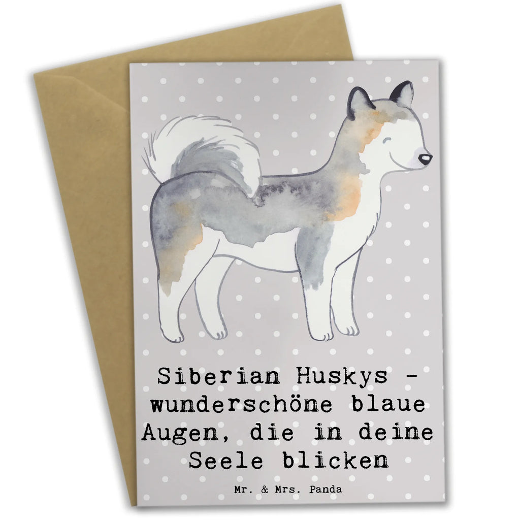 Greetings card Siberian Huskys - wunderschöne blaue Augen, die in deine Seele blicken Hochzeitskarte, Grußkarte, Klappkarte, Ansichtskarten, Geburtstagskarte, Glückwunschkarte, Einladungskarte, Karte, Hund, Hunderasse, Rassehund, Hundebesitzer, Geschenk, Tierfreund, Schenken, Welpe