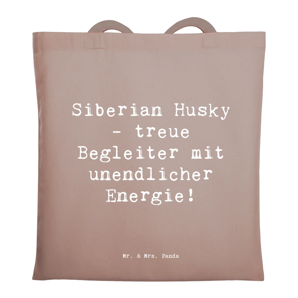 Tote bag Saying Siberian Husky - treue Begleiter mit unendlicher Energie! Umhängetasche, Schultertasche, Stofftasche, Beuteltasche, Tasche, Einkaufstasche, Strandtasche, Shopper, Badetasche, Stoffbeutel, Jutebeutel, Einkaufstüte, Laptoptasche, Beutel, Tragetasche, Jutetasche, Hund, Hunderasse, Rassehund, Hundebesitzer, Geschenk, Tierfreund, Schenken, Welpe