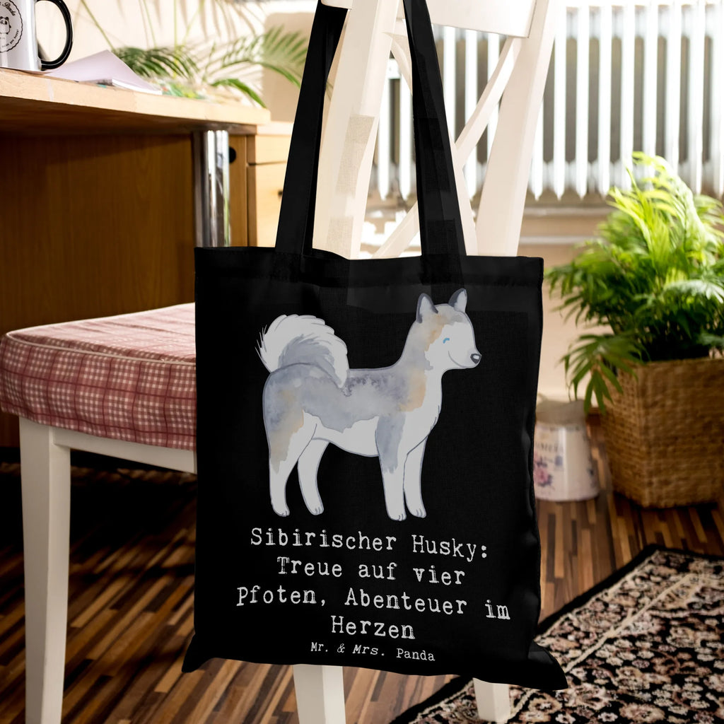 Tote bag Sibirischer Husky: Treue auf vier Pfoten, Abenteuer im Herzen Laptoptasche, Badetasche, Umhängetasche, Beuteltasche, Stoffbeutel, Tragetasche, Einkaufstasche, Beutel, Tasche, Strandtasche, Stofftasche, Jutetasche, Einkaufstüte, Jutebeutel, Schultertasche, Shopper, Hund, Hunderasse, Rassehund, Hundebesitzer, Geschenk, Tierfreund, Schenken, Welpe