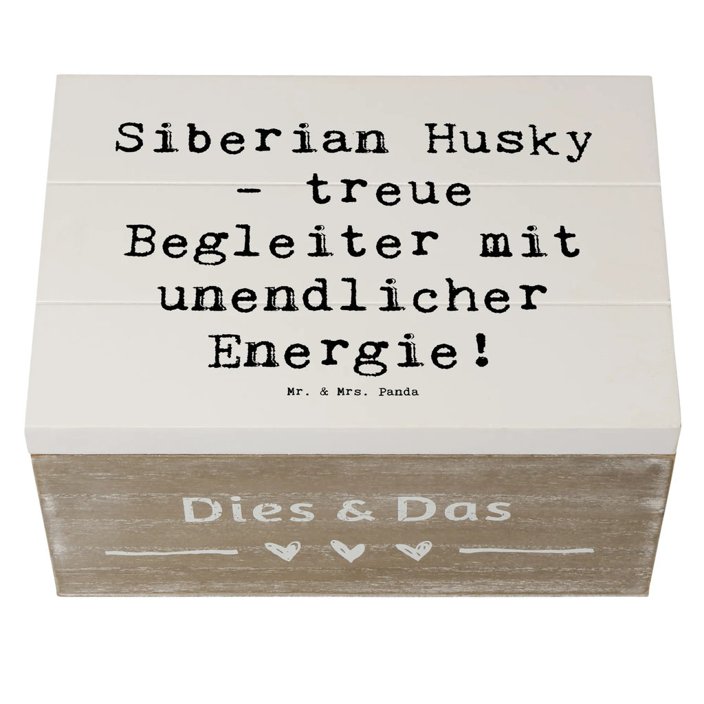 Holzkiste Spruch Siberian Husky Energie XXL, Schatzkiste, Erinnerungskiste, Schatulle, Geschenkdose, Geschenkbox, Truhe, Holzkiste, Kiste, Erinnerungsbox, Aufbewahrungsbox, Dekokiste, Hund, Hunderasse, Rassehund, Hundebesitzer, Geschenk, Tierfreund, Schenken, Welpe