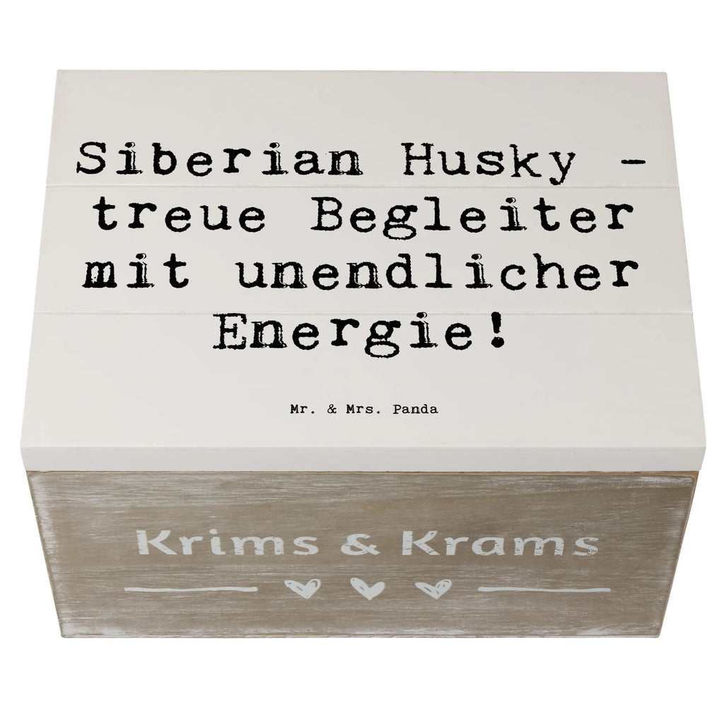 Holzkiste Spruch Siberian Husky Energie XXL, Schatzkiste, Erinnerungskiste, Schatulle, Geschenkdose, Geschenkbox, Truhe, Holzkiste, Kiste, Erinnerungsbox, Aufbewahrungsbox, Dekokiste, Hund, Hunderasse, Rassehund, Hundebesitzer, Geschenk, Tierfreund, Schenken, Welpe