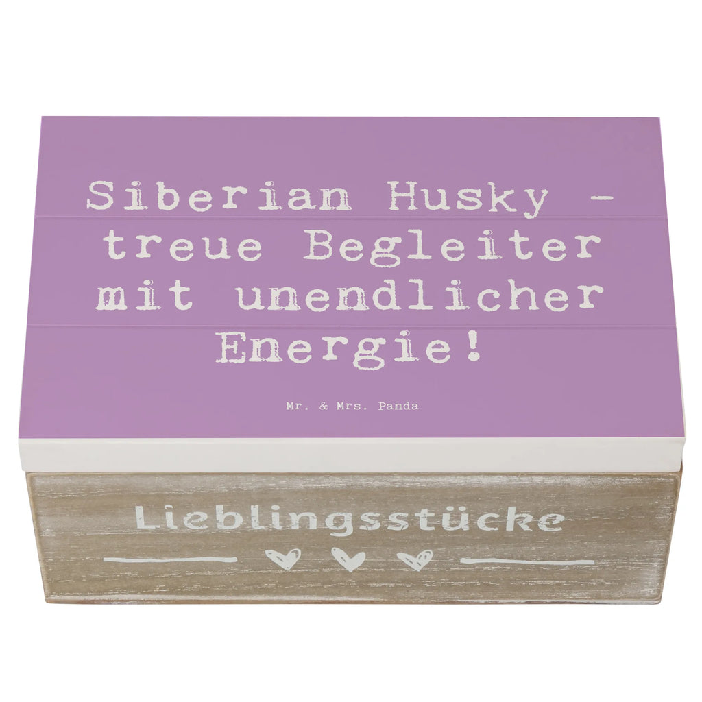 Holzkiste Spruch Siberian Husky Energie XXL, Schatzkiste, Erinnerungskiste, Schatulle, Geschenkdose, Geschenkbox, Truhe, Holzkiste, Kiste, Erinnerungsbox, Aufbewahrungsbox, Dekokiste, Hund, Hunderasse, Rassehund, Hundebesitzer, Geschenk, Tierfreund, Schenken, Welpe