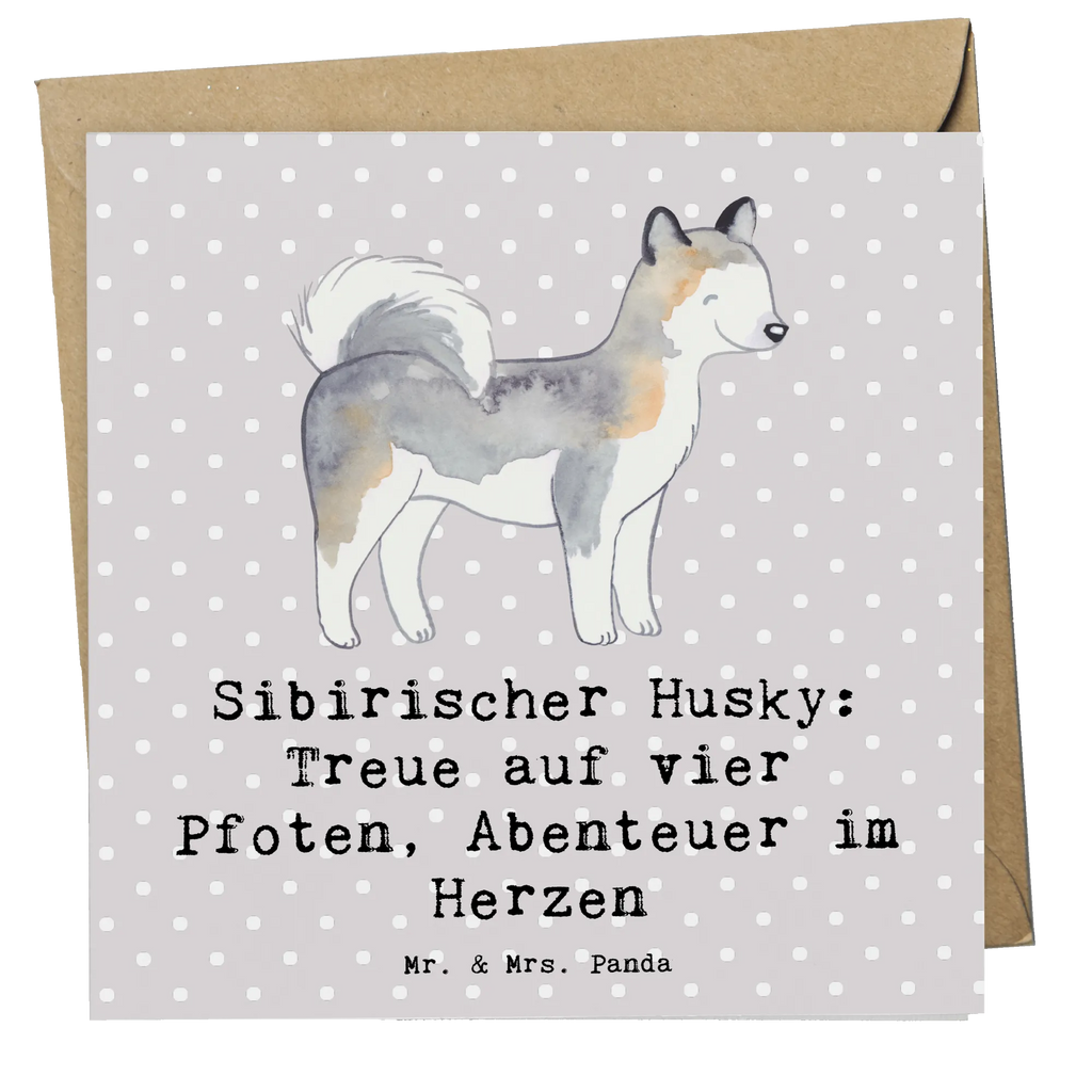 Deluxe Karte Sibirischer Husky Hochwertige Klappkarte, Glückwunschkarte, Hochwertige Grußkarte, Geburtstagskarte, Einladungskarte, Karte, Klappkarte, Grußkarte, Hochzeitskarte, Hund, Hunderasse, Rassehund, Hundebesitzer, Geschenk, Tierfreund, Schenken, Welpe