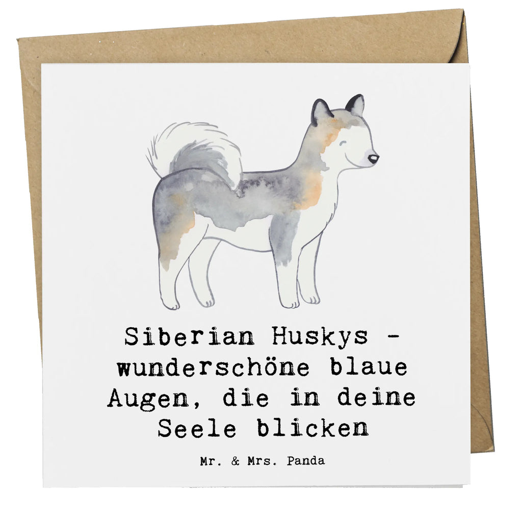 Deluxe Card Siberian Huskys - wunderschöne blaue Augen, die in deine Seele blicken Grußkarte, Einladungskarte, Klappkarte, Hochwertige Grußkarte, Hochzeitskarte, Karte, Hochwertige Klappkarte, Glückwunschkarte, Geburtstagskarte, Hund, Hunderasse, Rassehund, Hundebesitzer, Geschenk, Tierfreund, Schenken, Welpe