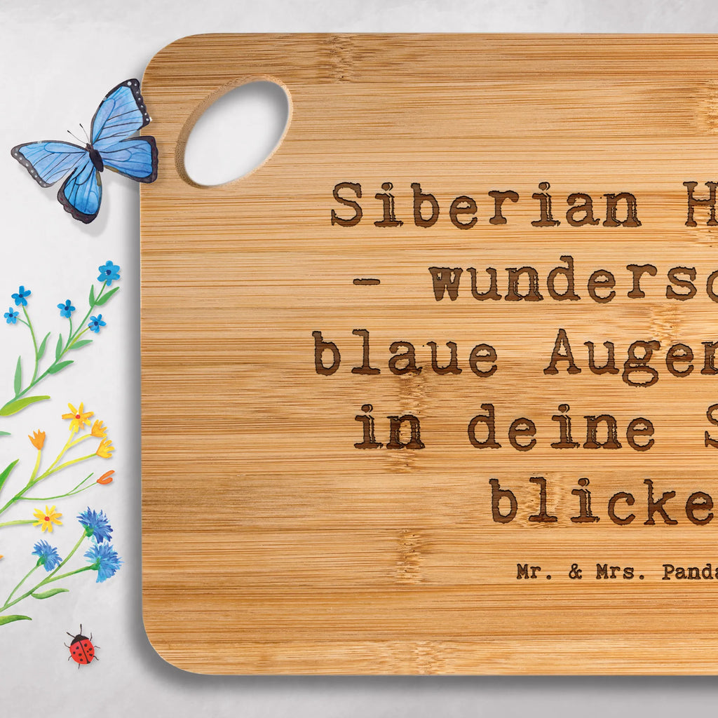 Bamboo chopping board Saying Siberian Huskys - wunderschöne blaue Augen, die in deine Seele blicken dulcimer, bamboo, engraving, board, breakfast board, kitchen board, carving board, robust, cutting block, wood, nature, slices, kitchen, breakfast, solid, cutting board, Dog, dog breed, purebred dog, dog owner, gift, animal lover, giving, puppy