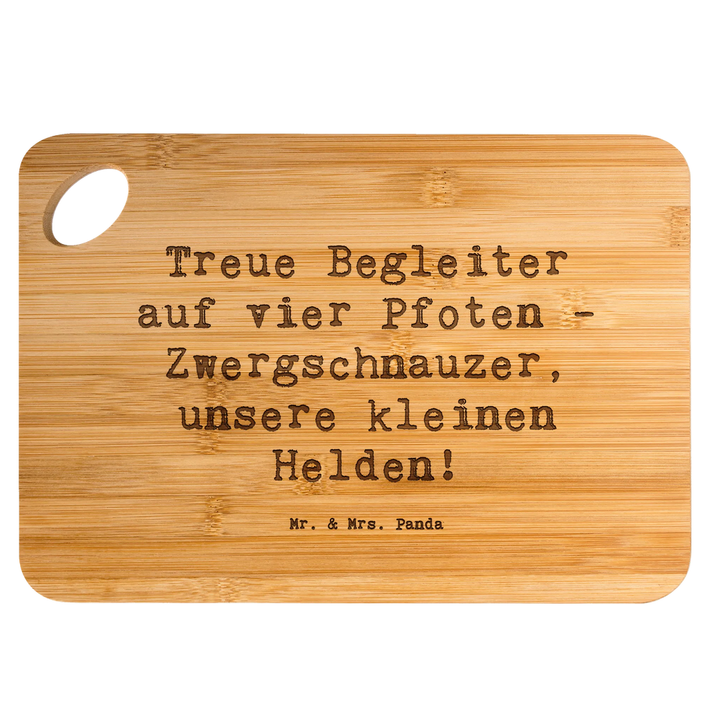 Bamboo chopping board Saying Treue Begleiter auf vier Pfoten - Zwergschnauzer, unsere kleinen Helden! kitchen board, nature, cutting board, engraving, wood, breakfast board, bamboo, dulcimer, carving board, board, cutting block, slices, breakfast, solid, kitchen, robust, Dog, dog breed, purebred dog, dog owner, gift, animal lover, giving, puppy