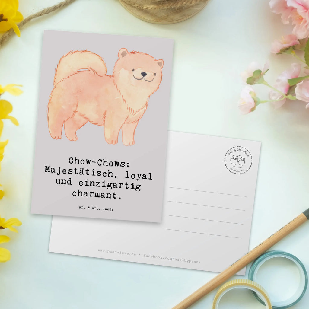 Postkarte Chow-Chow Charme Einladung, Einladungskarte, Geschenkkarte, Postkarte, Ansichtskarten, Karte, Einladungskarten Geburtstag, Geburtstagskarte, Grußkarte, Einladung Geburtstag, Ansichtskarte, Dankeskarte, Hund, Hunderasse, Rassehund, Hundebesitzer, Geschenk, Tierfreund, Schenken, Welpe