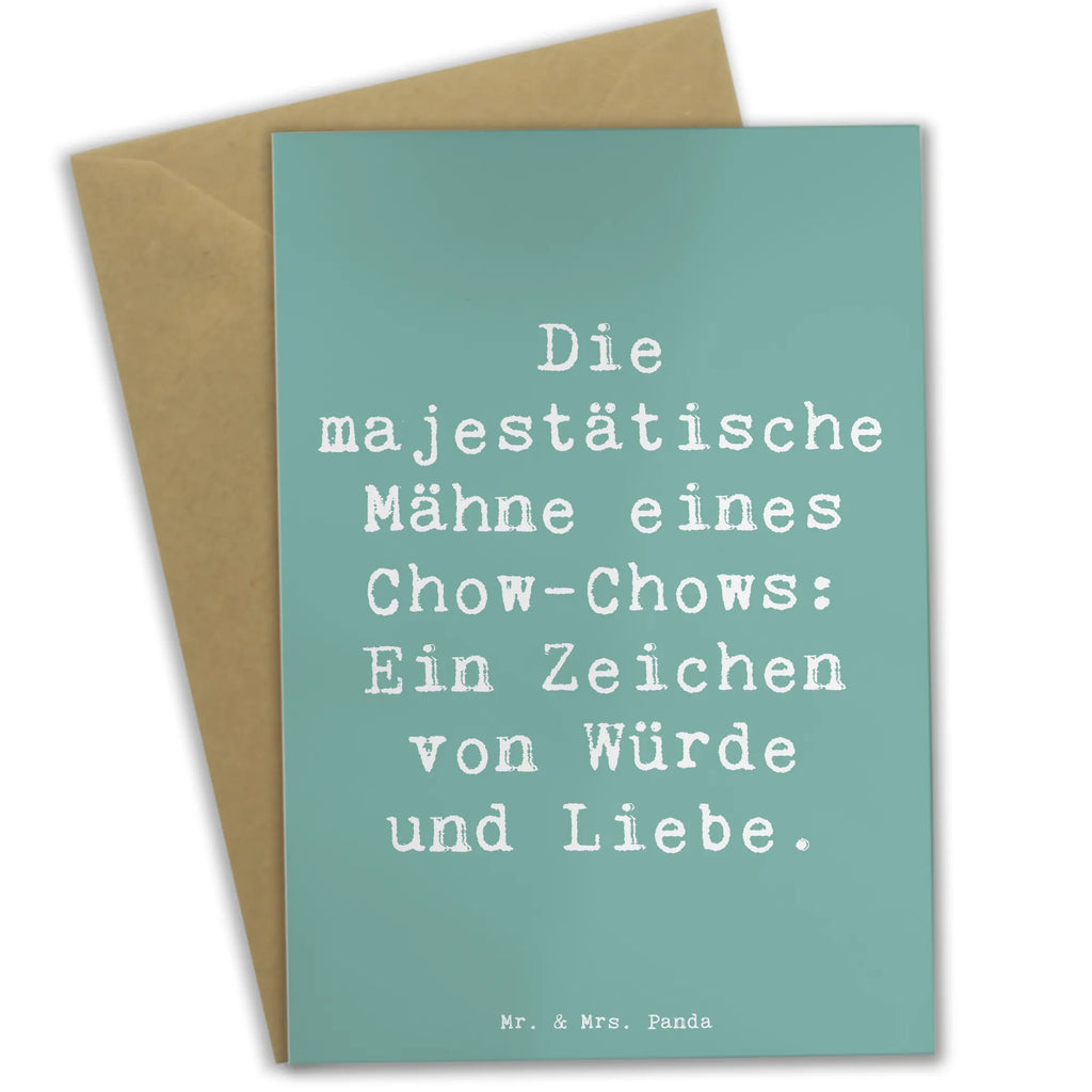 Greetings card Saying Die majestätische Mähne eines Chow-Chows: Ein Zeichen von Würde und Liebe. Grußkarte, Geburtstagskarte, Klappkarte, Karte, Glückwunschkarte, Einladungskarte, Hochzeitskarte, Ansichtskarten, Hund, Hunderasse, Rassehund, Hundebesitzer, Geschenk, Tierfreund, Schenken, Welpe