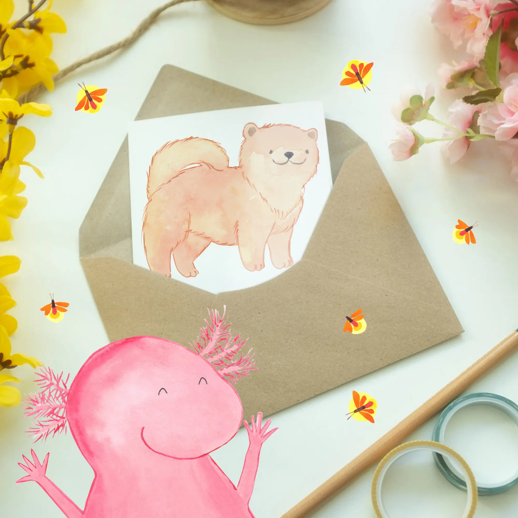 Greetings card Chow-Chows: Majestätisch, loyal und einzigartig charmant. Ansichtskarten, Geburtstagskarte, Grußkarte, Klappkarte, Einladungskarte, Karte, Glückwunschkarte, Hochzeitskarte, Hund, Hunderasse, Rassehund, Hundebesitzer, Geschenk, Tierfreund, Schenken, Welpe