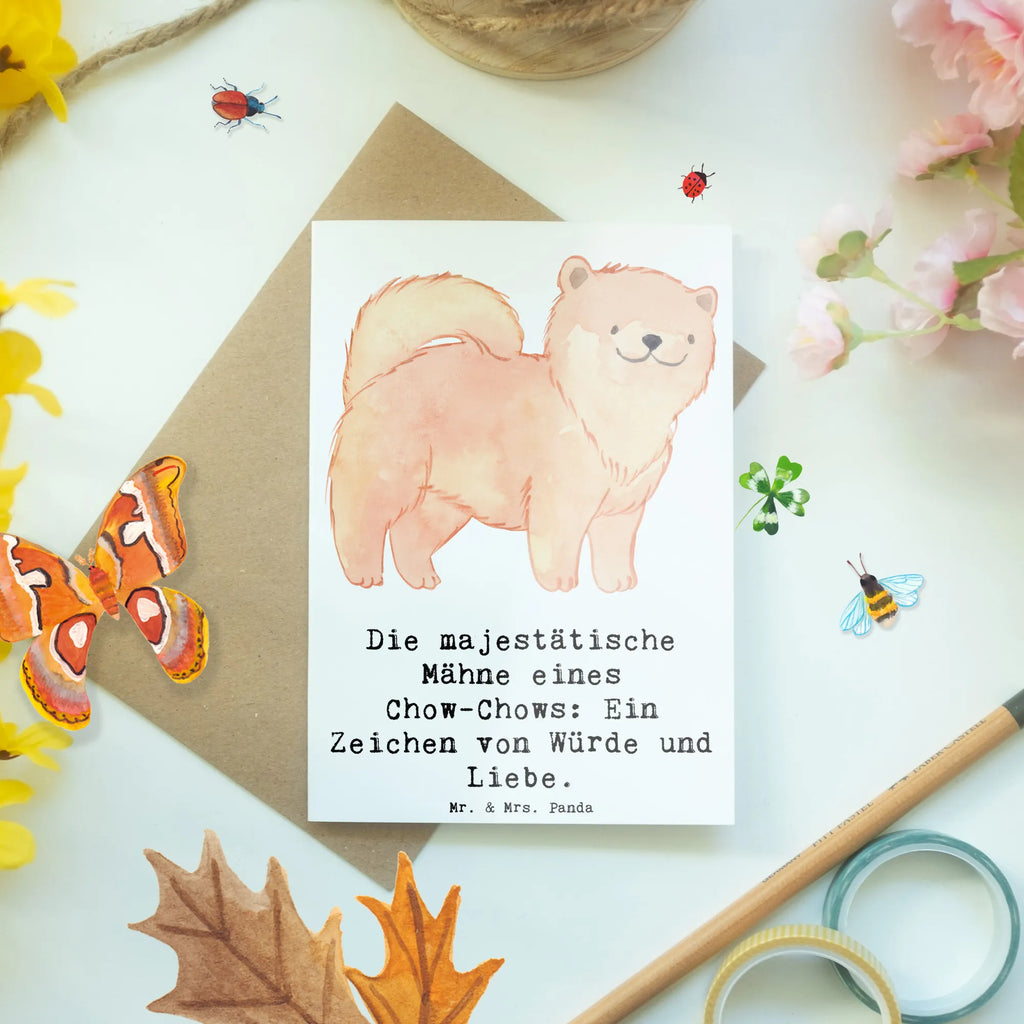 Greetings card Die majestätische Mähne eines Chow-Chows: Ein Zeichen von Würde und Liebe. Karte, Hochzeitskarte, Ansichtskarten, Einladungskarte, Glückwunschkarte, Klappkarte, Geburtstagskarte, Grußkarte, Hund, Hunderasse, Rassehund, Hundebesitzer, Geschenk, Tierfreund, Schenken, Welpe