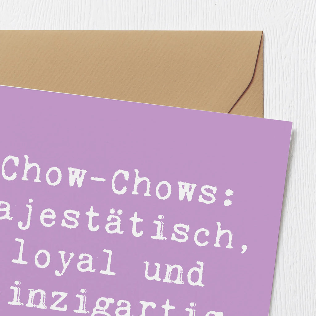 Deluxe Karte Spruch Chow-Chow Charme Geburtstagskarte, Hochzeitskarte, Hochwertige Grußkarte, Klappkarte, Hochwertige Klappkarte, Karte, Glückwunschkarte, Einladungskarte, Grußkarte, Hund, Hunderasse, Rassehund, Hundebesitzer, Geschenk, Tierfreund, Schenken, Welpe